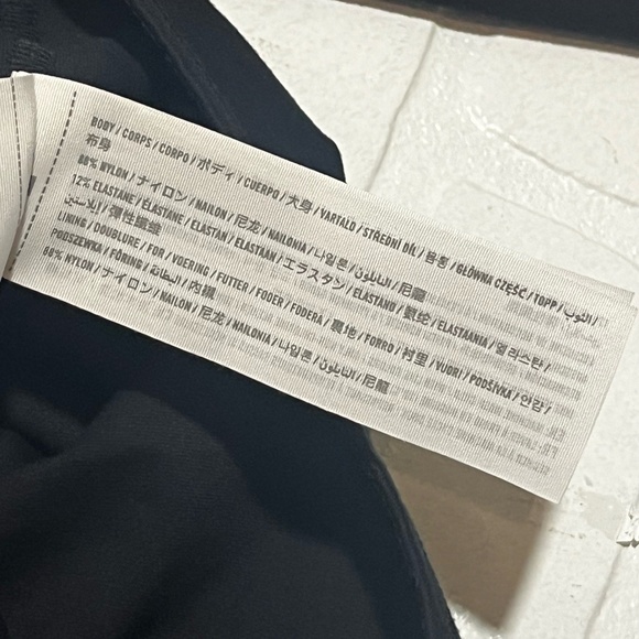 Abercrombie & Fitch Womens Bodysuit Black Long Sleeve Stretch V Neckline Large - Picture 7 of 7